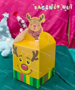 กล่องขนมคริสต์มาส กล่องคุ้กกี้ ทรงหัวการ์ตนู มาใหม่ น่ารักมากๆ กระดาษเเข็ง พร้อมส่ง