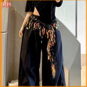 🔥🔥🔥ranghe สายคาดเอวประดับเลื่อมสวยงามสำหรับผู้หญิงกระโปรงนักเต้นแบบมีสายปักเลื่อมสวยงาม