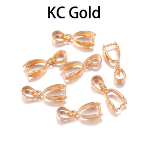 10Pcs/Lot Pendant Clip Clasp Melon Seeds Buckle Pendant Connector Copper Charm Bail Beads for DIY Necklace Jewelry Supplies