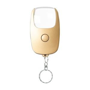 LUMINOU Có thể sạc lại qua cổng USB. Kính lúp cầm tay Độ phóng đại 5x Đèn LED Kính lúp móc khóa Di động Màu vàng/bạc Kính lúp mini Dành cho việc đọc sách.
