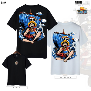 Kaos One Piece - Tshirt Anime One Piece AnM Clothing 100% Cotton Combad 24S Premium Sablon DTF Desain Limited Edition - Edisi 12