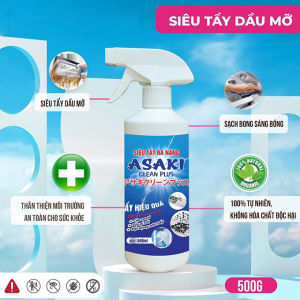 Chai Xịt Tẩy Rửa Đa Năng Asaki Chính Hãng 500ml - Chuyên Tẩy Cặn Canxi Cặn Bẩn Đồ Inox Nhà Tắm Các Loại Bề Mặt Đồ Gia Dụng