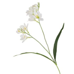 UMBRAULI Real Touch Artificial Freesia Flowers 2 Fork Handmade Fake Flowers Flower Arrangement Realistic Simulation Whelan Flower Home Living Room Decor