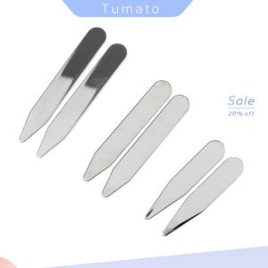 Tumato 2Pcs Stainless Steel Collar Stays Bones For Dress Shirt Business Party Jewelry