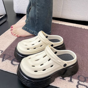 Korean Flat Sandals For Women 5CM High Heels Crystal Butterfly Non-slip Slippers For Women Beach Sandals For Women