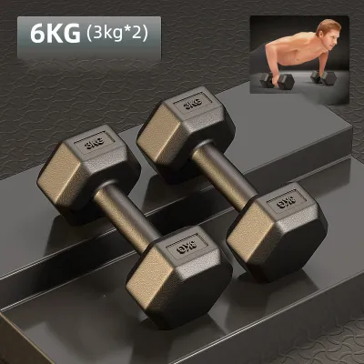 RIFOAM Hexagon Dumbbell Rubber Coated 2/3/5/10KG Home Fitness Sport Gym Weight Training Household Fitness Small Dumbbells