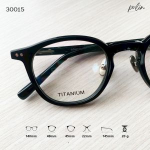 Polin oRa กรอบแว่นสายตา รุ่น 30015 เนื้อวัสดุไทเทเนี่นม ยืดหยุ่น ไม่หัก