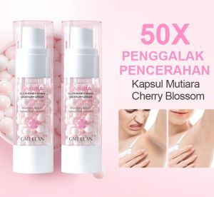 GMEELAN SAKURA GLUTA BRIGHTENING UNDERARM CREAM 50X BRIGHTENING BOOSTER SAKURA PEARL CAPSULES