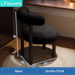 Kerusi Makeup Kerusi solek With Backrest Bedroom Chair Lounge Chair Study Chair White Office Chair Dressing Chair Stool Small Stool Vanity Chair