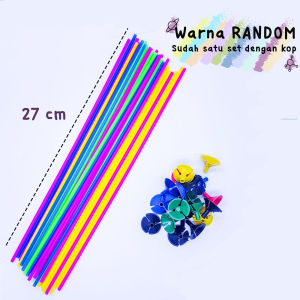 TAIYO Stick Balon Tangkai Stik Gagang Pegangan Cup Balloon Latex Warna Acara Ulang Tahun Pesta Party