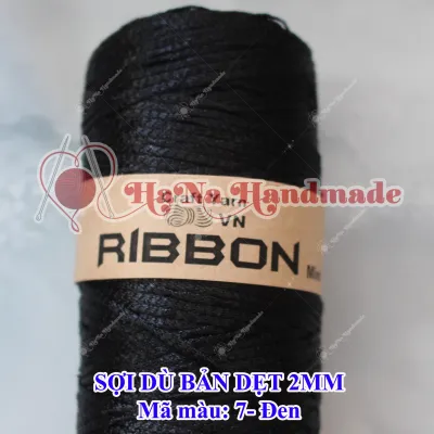 Sợi Dù Bản Dẹt 2mm / sợi ribbon / ribbon mini (23k/cuộn)