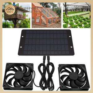 【HRFS】 พัดลมดูดอากาศโซลาร์เซลล์ 12V 10W กันน้ำ IP65 สำหรับระบายอากาศในบ้านและโรงจอดรถ ระบบพลังงานแสงอาทิตย์