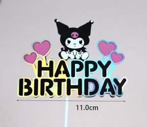 Kuromi Bear Kitty Toys Action Figures Cake Topper Cake Cupcake Decoration Toy 库洛米摆件