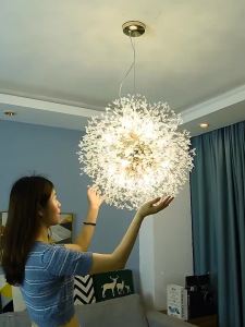 IGDL Modern Dining Pendant Lights: Dandelion Firework Chandelier