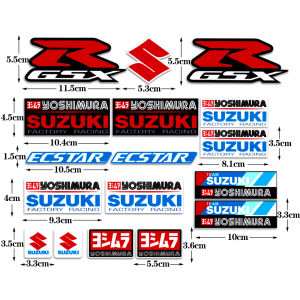 Suzuki รถจักรยานยนต์สติกเกอร์สะท้อนแสงมอเตอร์ไซด์ Trunk Body Decalfor Suzuki [ในสต็อก]