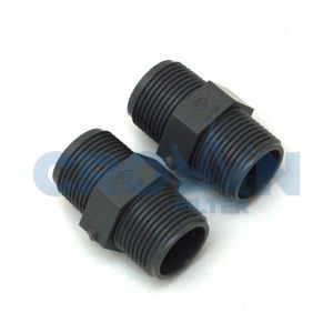 Double Nipple 3/4" x 3/4" PVC Rucika