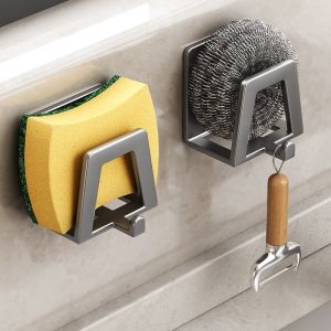 Dking Stainless Sponge Holder Kitchen Sink Organizer Draining Rack Utensil Shelf