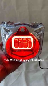 LAMPU DEPAN BEAT KARBU BEAT LAMA DAYMAKER LED 4 LENSA