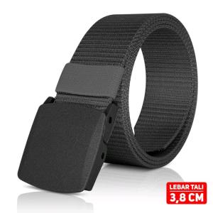 Ikat Pinggang 150 cm Pria Jumbo Tactical Sabuk Gesper Kanvas 2 Ring 2D