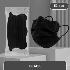 50PCS/Pack 3-layer Dust Face Mask Butterfly Face Mask V-shaped Mask Design to Protect Against UV Ray