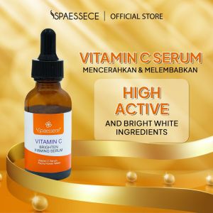 Spaessce Serum Vitamin C Serum Brightening 30ml Serum Wajah Glowing dan Putih Serum Mencerahkan Wajah