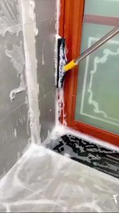 Cây chà nhà vệ sinh 2 đầu dụng cụ vệ sinh nhà tắm chà sàn và quét nước chổi chà vệ sinh thông minh