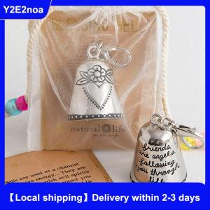 【Local shipping】 Blessing Bell Friends Are Angels Ornament Blessing Bell Watch Over Me Crafts for Doors Vehicles and Bags or Keys