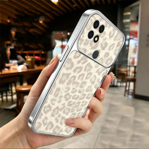PBZZ Case for oppo a15 a15s a35 phone casing Softcase Silicone shockproof Cover new design aesthetic cute black leopard print for girls DSCBW3