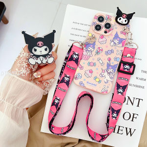 DIMBEPLY Cute Kitty Case For Redmi 12C 13C 5G 9A 10 10C 12 A3 4G Note 10s 11s 12s 10 11 12 13 Pro 5G Cartoon My Melody Kuromi Candy 3D Doll Phone Case with Bracket Strap