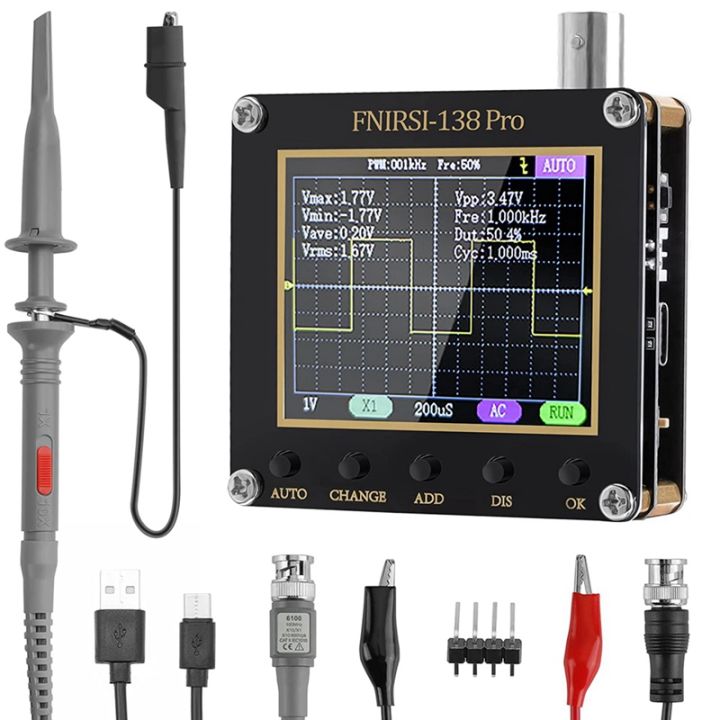 () LCD Handheld Digital Oscilloscope Kit - 200Khz Digital Oscilloscopes ...