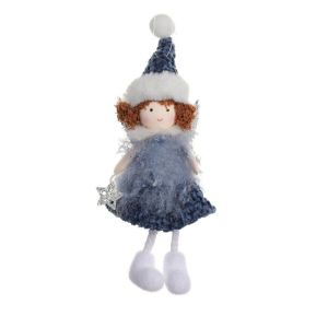 WARM Handmade Christmas Angel Dolls Pendant Cartoon Cloth Wing Angel Girl Hanging Pendant Funny Angel Doll Christmas Tree Decoration Festival
