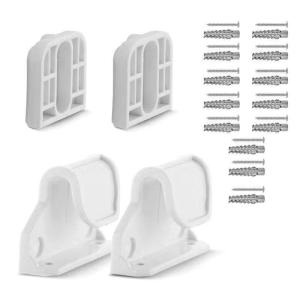1 Set Child Safety Gate Fence Replacement Part Wall Mounting Brackets Hook and Screws Compatible for Various Models