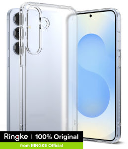 Ringke Fusion Compatible with [Samsung Galaxy S25 Plus] Case Cover Transparent Hard Back Soft Flexible TPU Bumper Scratch Resistant Natural Form S25 Plus Back Cover