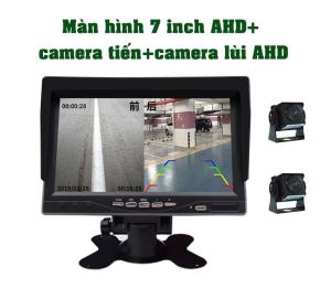 Camera Hành Trình Xe Tải Màn Hình 7 Inch AHD1080P Hiển Thị Đồng Thời Phía TrướcPhía SauSiêu Nét Cả Ngày Và Đêm