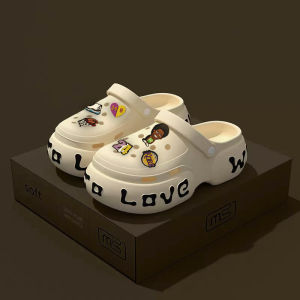 2024 new summer beach outdoor anti slip and height increasing thick soled womens shoes