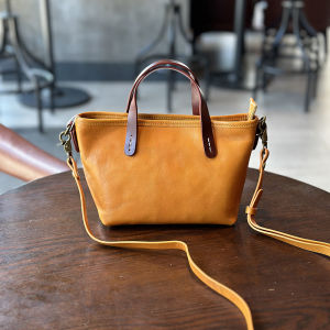 BeeGreen Women 100% Genuine Leather Small Shoulder Bag Elegant Handbag Color-blocking Daily Commuter Bag Soft Casual Sling Bag