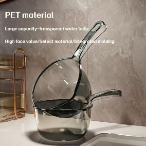 Transparent Plastic Big Tabo Water Dipper Bathroom Dip Buckets Multi-Purpose Dipper for Washing Vegetables & Watering Plants