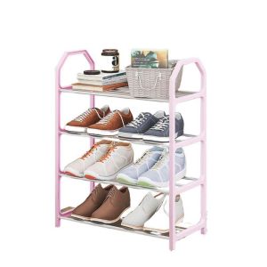 ชั้นวางรองเท้า 4/5 ชั้นวางรองเท้าอเนกประสงค์โครงสร้างแข็งแรงง่ายต่อการประกอบชั้นวางรองเท้าG3097