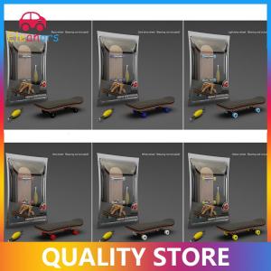 [Eleanor] Finger SkateBoard Wooden Fingerboard Toy Professional Stents Finger Skate Set