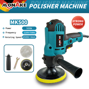 MONAKE Mesin Poles Mobil Polisher 5 INCH Alat Poles Cat Mobil Full Set Car Alat Disc Disk kaca motor MK500