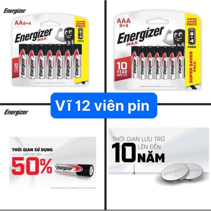 Pin Aa Aaa Energizer Max E Bp T Ng H Ng Ch Nh H Ng Cty Lazada Vn