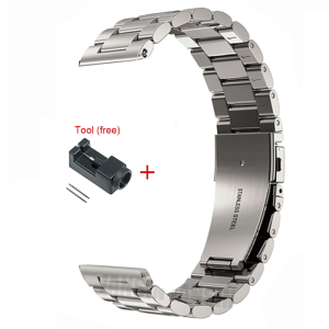 Dây đeo bằng thép không gỉ cho đồng hồ thông minh Amazfit Bip Max vòng đeo tay bằng kim loại