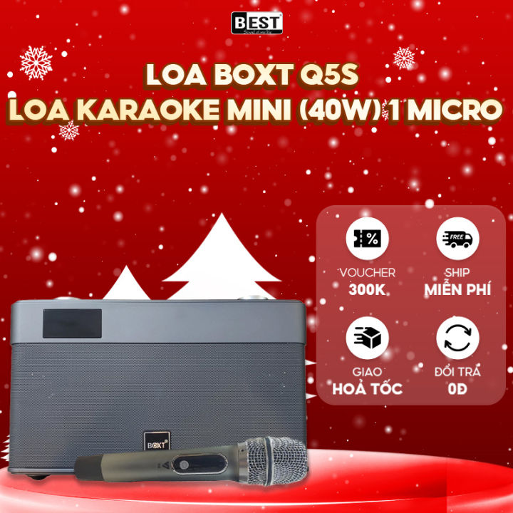 Loa BOXT Q5S | Loa Karaoke Mini (40W) 1 Micro