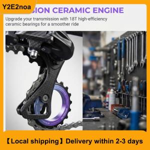 【Local shipping】 18T Rear Derailleur Pulley Wheel for Mountain Road Bicycle Lightweight Eccentric Hollow Structure Smooth Bearings Kit