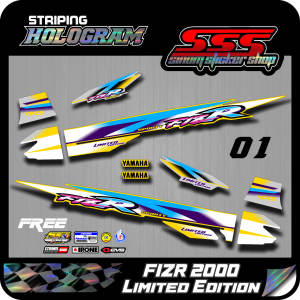 Stiker Striping Standar Hologram Yamaha F1ZR Limited Edition/Dual Tone Tahun 2000