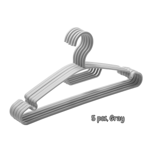 5 Pieces Set of Anti Slip Hanger Colorful Modern Simple Drying Rack Laundry Smooth Wardrobe Organizer