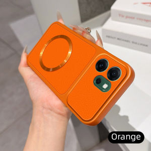 Casing for oppo reno14F CPH2743 Reno14 F 5G Reno 14F 5G Matte leather case with charging magnetic ring anti drop and shockproof phone case
