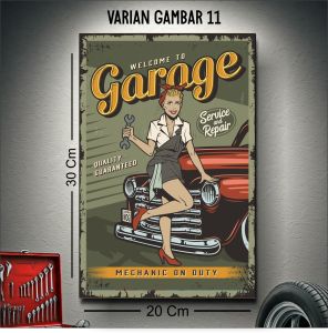 Hiasan Dinding Bengkel Dan Showroom Mobil Ukuran 30 x 20 cm / Dekorasi Dinding Bengkel & toko mobil