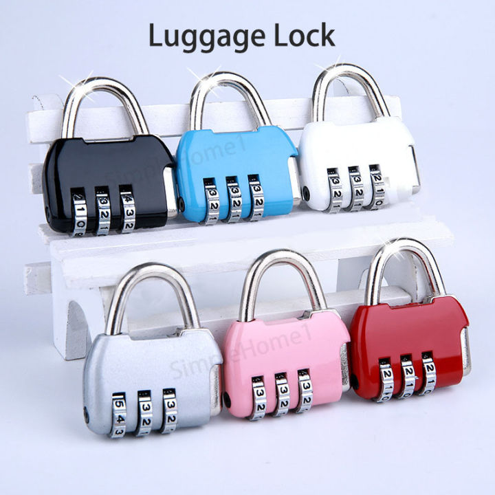 Resettable 3 Digit Combination Lock Padlock For Suitcase Padlock For