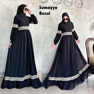 Abaya Hitam Turkey Gamis Dress Arab Saudi Turki India Dubai Sumaya